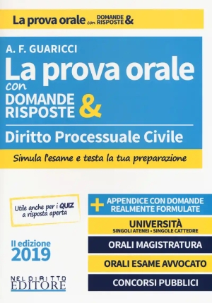 La Prova Orale - Diritto Processuale Civile fronte