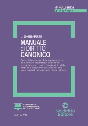 Manuale Breve Diritto Canonico fronte