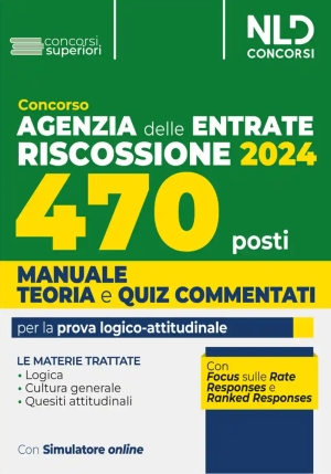 470 Agenzia Entrate 2024 Manuale E Test fronte