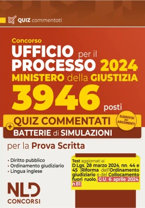 3946 Ufficio Processo 2024 Quiz fronte