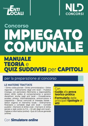 Impiegato Comunale Manuale E Test 2024 fronte