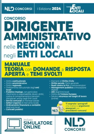 Dirigente Amm.vo Regioni Ed Enti Locali fronte