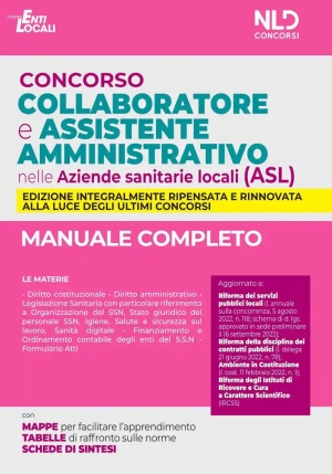 Collaboratore Assistente Amm.asl Manuale fronte