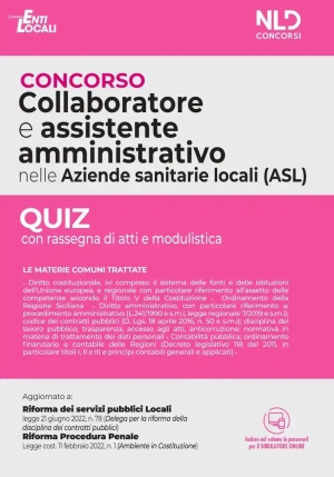 Asl Collaboratore Assist.amm.vo Quiz fronte