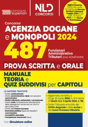 487 Funzionari Amm.vi Ag.dogane Scr-oral fronte