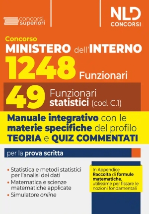 49 Funzionari Statistici Min.interno fronte