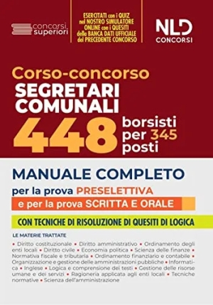 448 Segretari Comunali 345 Borsisti fronte