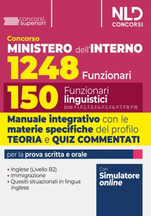 150 Funzionari Linguistici Min.interno fronte