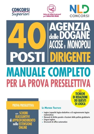 40 Dirigenti Agenzia Dogane Manuale fronte