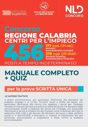 456 Centri Impiego Regione Calabria fronte