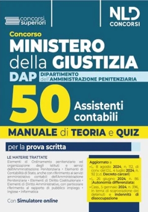 50 Assistenti Contabili Dap Min.giustiz. fronte