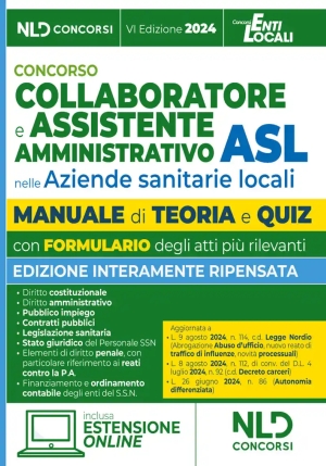 Collaboratore Assistente Amm.asl Manuale fronte