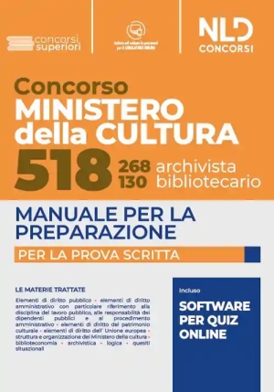 518 Posti Ministero Cultura fronte