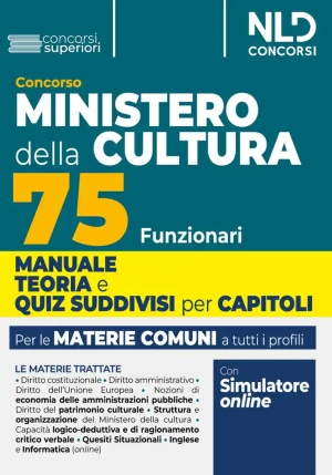 75 Funzionari Ministero Cultura fronte