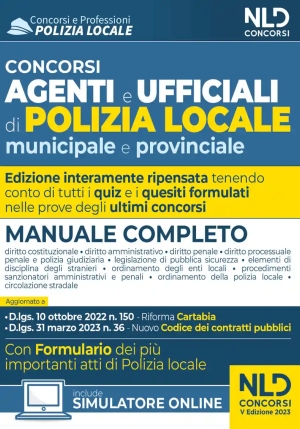 Agenti Ufficiali Polizia Locale Manuale fronte