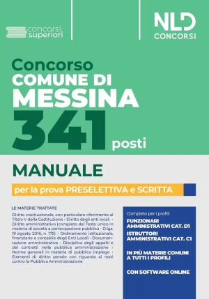 341 Profili - Comune Messina - Manuale Prova Preselettiva + Scritta fronte