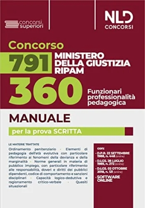 360 Ripam - Funzionari Pedagogici - Manuale Di Preparazione fronte