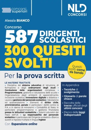 587 Dirigenti Scolastici Prova Scritta fronte