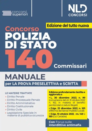 140 Commissari Polizia Stato Manuale fronte