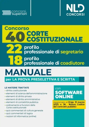 22 Profilo Prof.segretario Corte Cost.le fronte