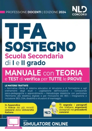 Tfa Sostegno Scuola Secondaria - Manuale Completo fronte