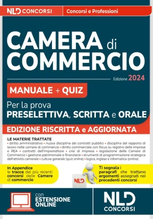 Camera Di Commercio - Manuale + Quiz Prova Preselettiva + Orale fronte