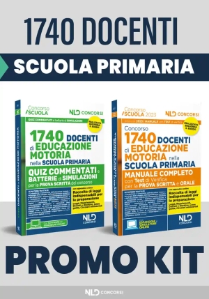 Kit 2v - 1740 Docenti Educazione Motoria - Manuale + Quiz fronte