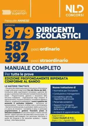 979 Dirigente Scolastico Manuale Complet fronte