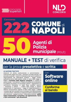 50 Agenti Polizia Municipale Napoli fronte