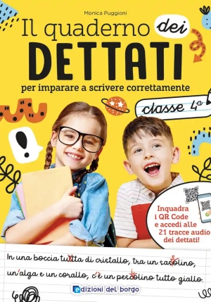 Quaderno Dei Dettati. Classe 4. Con Qr Code Con Tracce Audio (il) fronte