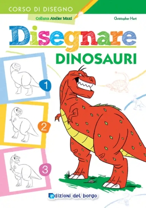 Disegnare Dinosauri. Ediz. A Colori fronte