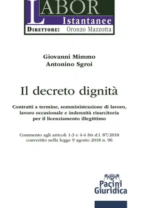 Decreto Dignita fronte