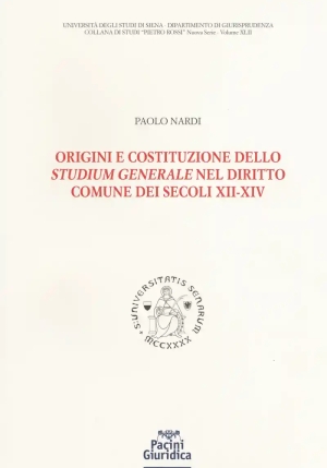 Origini E Costituzione Studium fronte