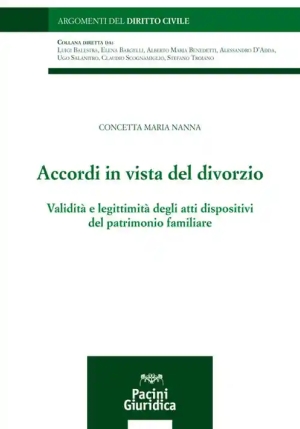 Accordi In Vista Del Divorzio fronte