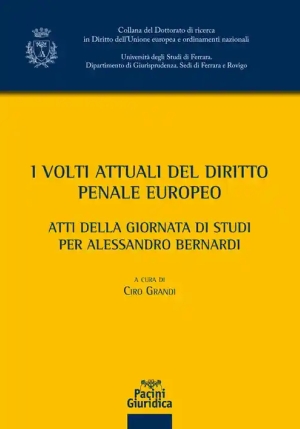 Volti Attuali Diritto Penale Europeo fronte