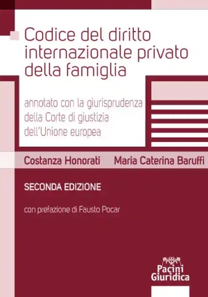 Codice Diritto Int.le Privato Famiglia fronte