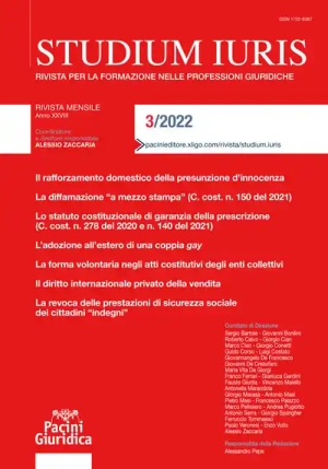 Studium Iuris 3/2022 fronte