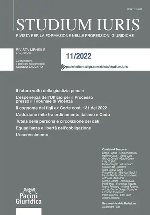 Studium Iuris 11/2022 fronte