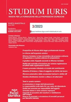 Studium Iuris 3/2023 fronte