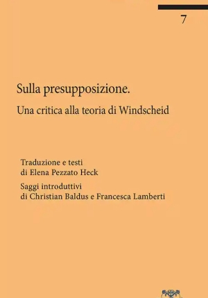 Sulla Presupposizione Critica Teoria fronte