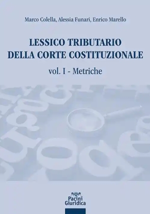 Lessico Tributario Corte Cost.le Vol.1 fronte