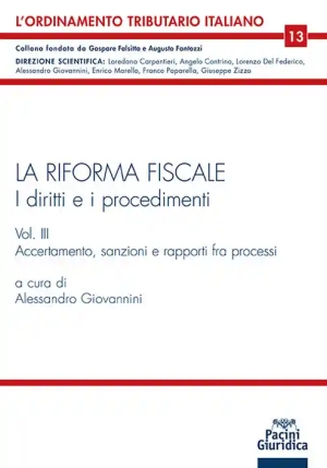 Riforma Fiscale Vol.3 Dir.e Procedimenti fronte