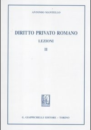 Diritto Privato Romano Lezioni 2 fronte