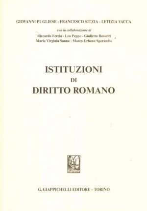 Istituzioni Di Diritto Romano fronte