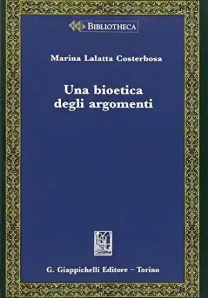 Bioetica Degli Argomenti fronte