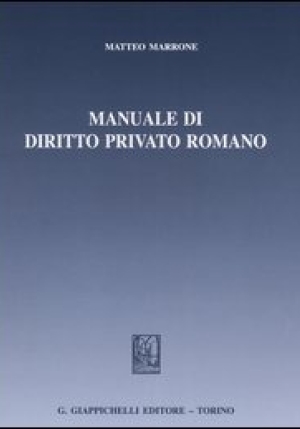 Manuale Dir. Privato Romano fronte