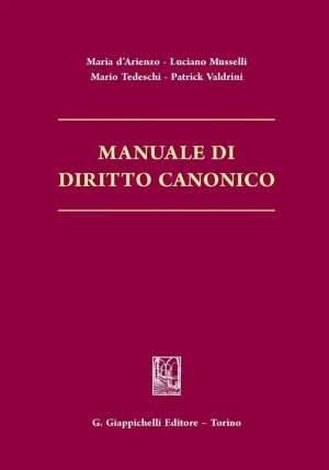 Manuale Di Diritto Canonico fronte