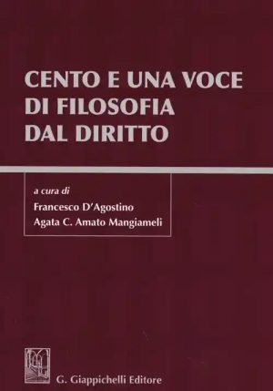 Cento E Una Voce Filosofia Diritto fronte