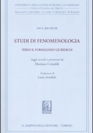 Studi Di Fenomenologia fronte