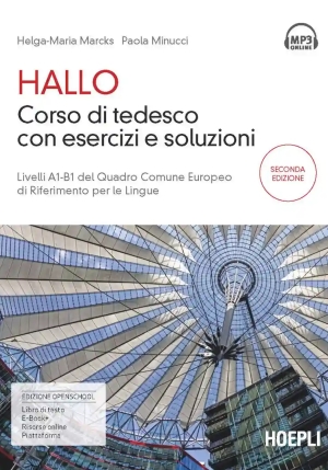 Hallo Corso Di Tedesco Con Esercizi E Soluzioni fronte